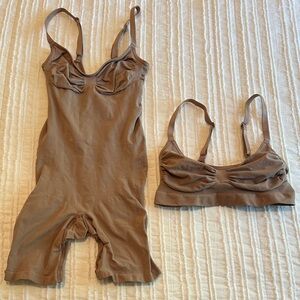 SKIMS Tan Shapewear Set